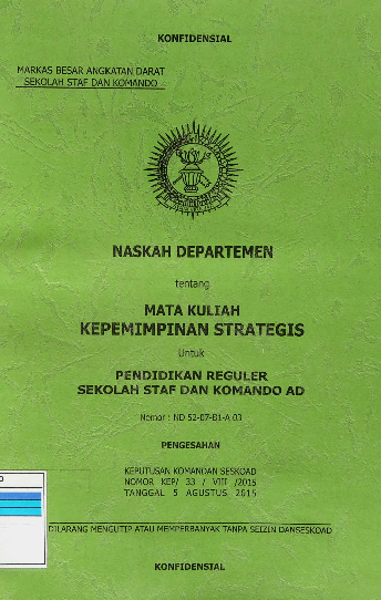 Naskah Departemen Mata Kuliah Kepemimpinan Strategis